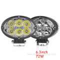 New 6.3 Inch Led Spot Light Atv Offroad Truck Car 12V 24V Mini 72W Led Work Light